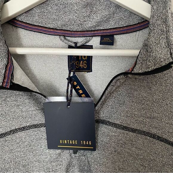 Vintage 1946 Quarter Zip Gray Casual Long Sleeve Comfy Neutral - Picture 7 of 9